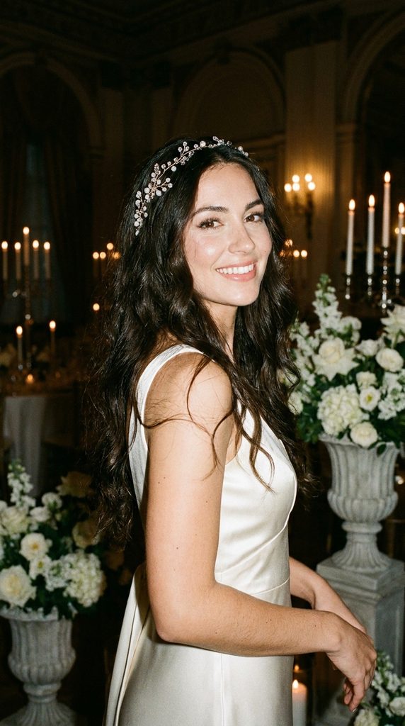 Half-Up Half-Down Wedding Hairstyles for Long Hair