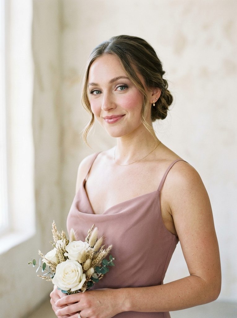 Simple Soft Makeup for a Minimalist Wedding