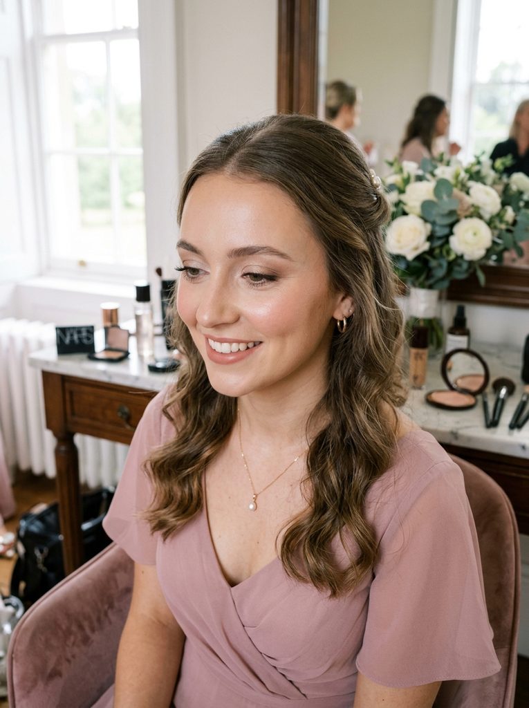 Long-Lasting Soft Glam Makeup for a Full Wedding Day