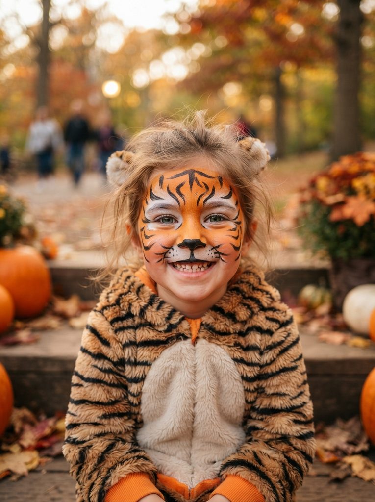 Tiger Face Paint for Kids