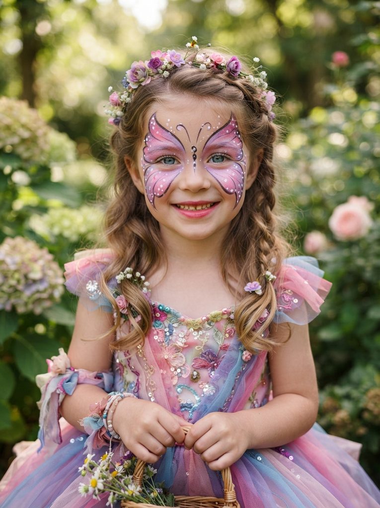 Halloween Face Paint Ideas for Kids: Little Butterfly