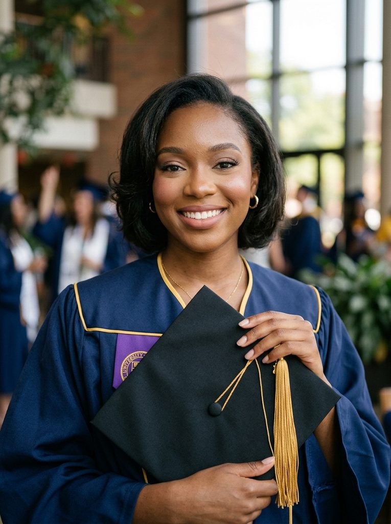 Simple Glam Makeup for Graduation With Defined Eyes