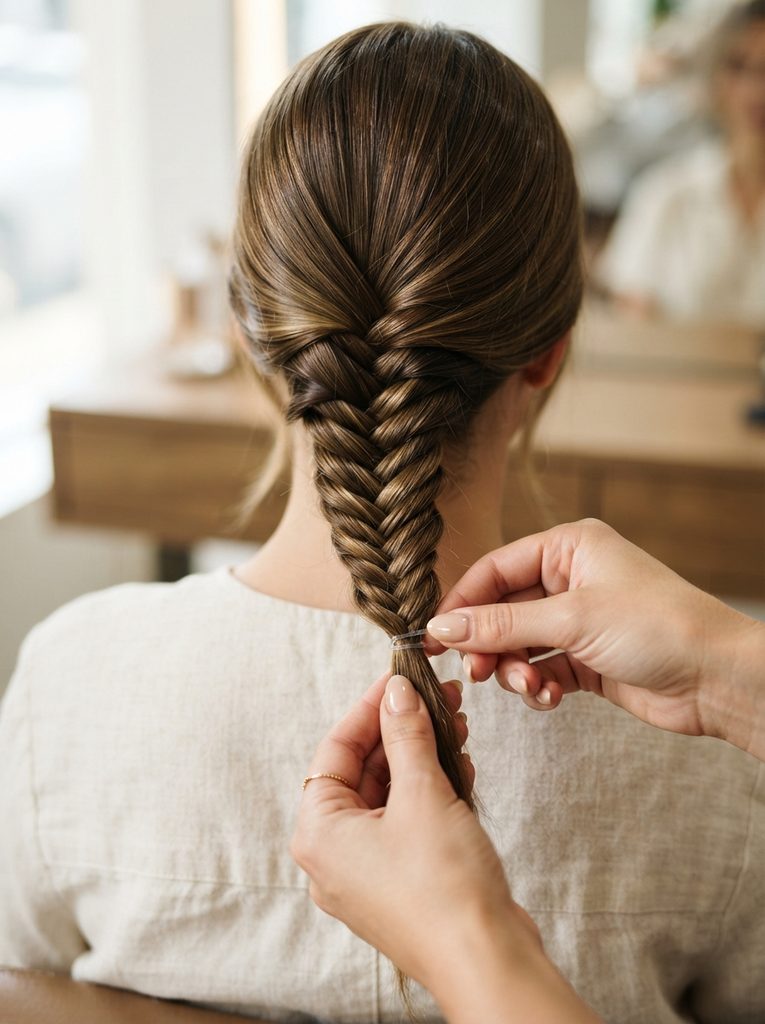 Secure the Fishtail Braid