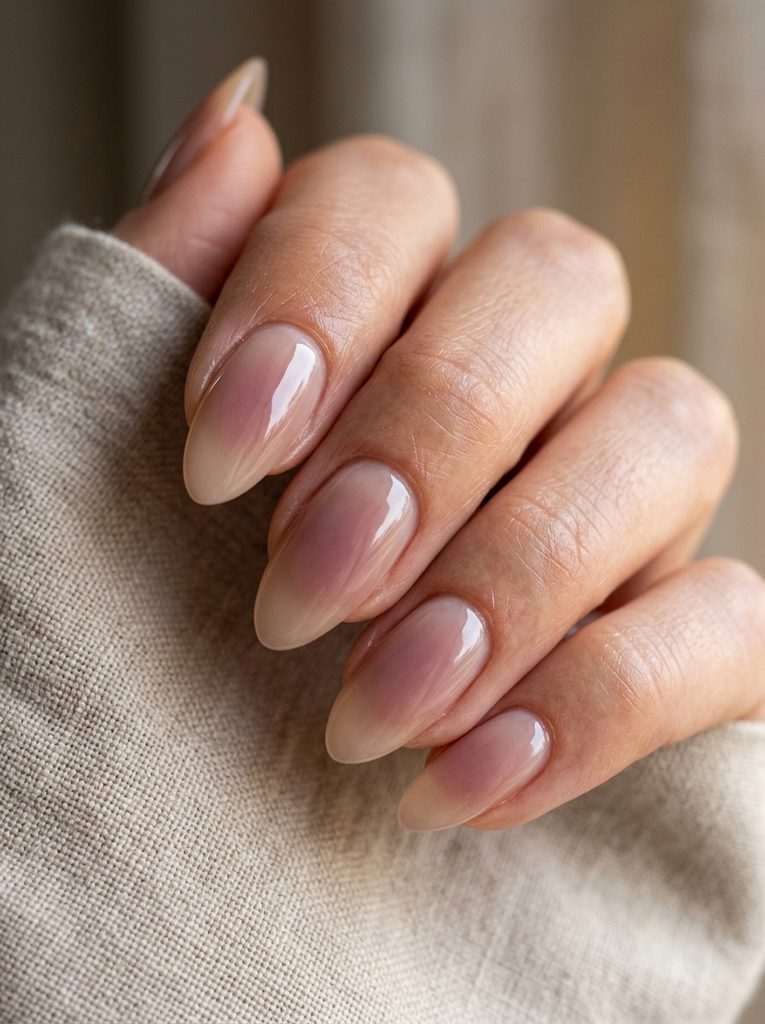 Nude Aura Nails