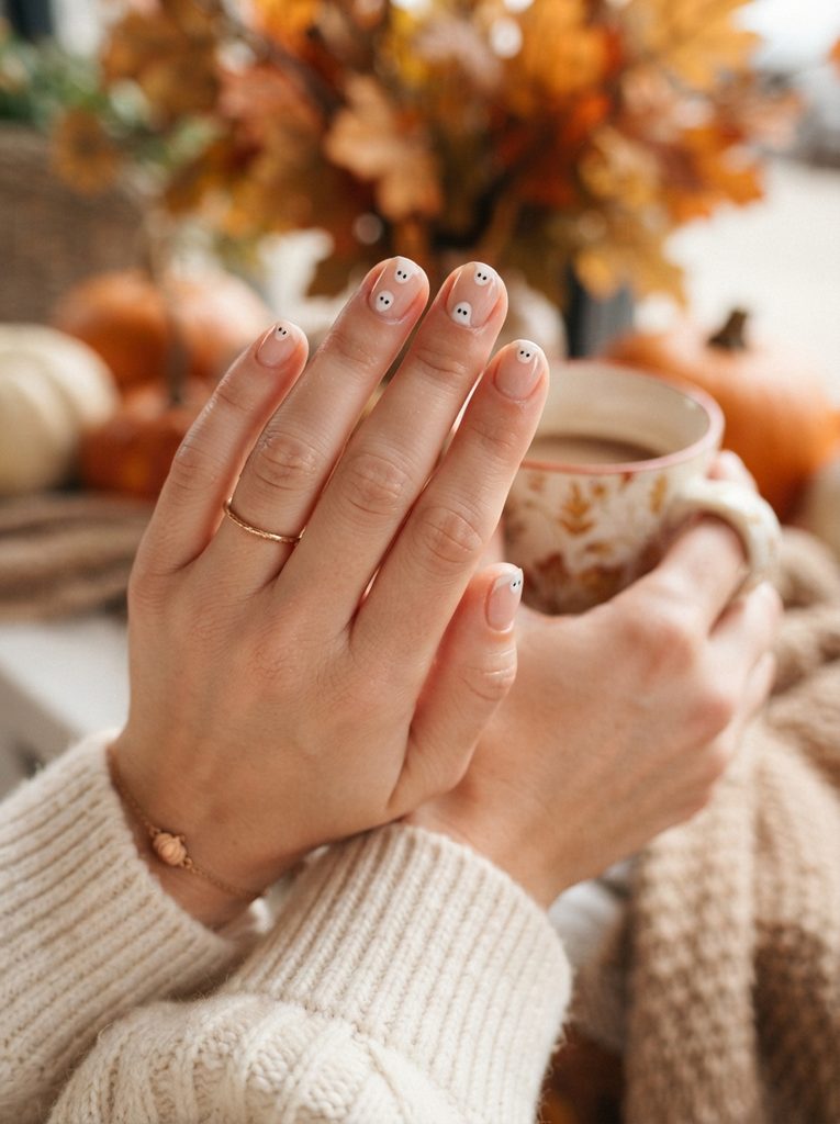 Minimal Ghost French Tips