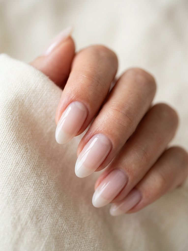 Sheer Milky Nails