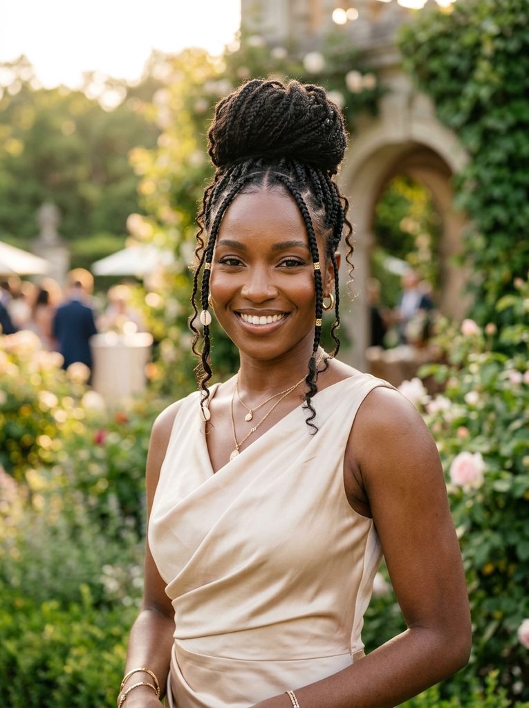 Fulani Braids With a Low Ponytail