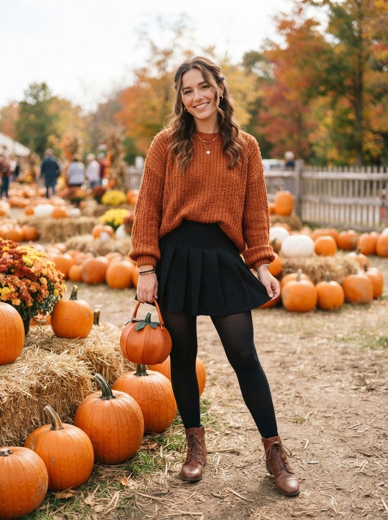 Halloween Cute Outfits With a Playful Pumpkin Theme