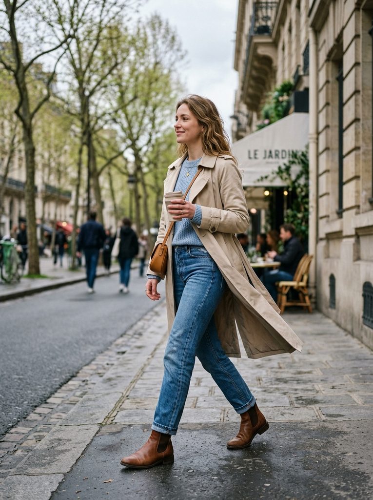 Cold Weather Outfits for Spring With Light Layers