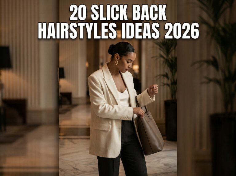 Slick Back Hairstyles Ideas