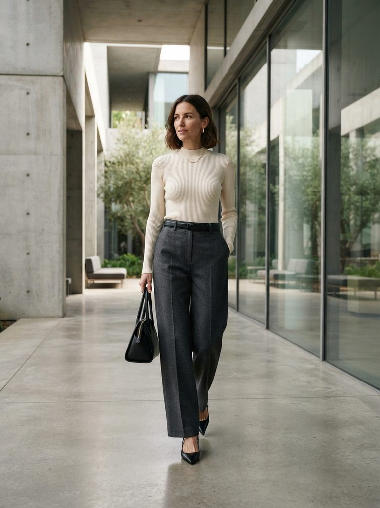 Matching Shoes With Wide-Leg and Straight-Leg Pants
