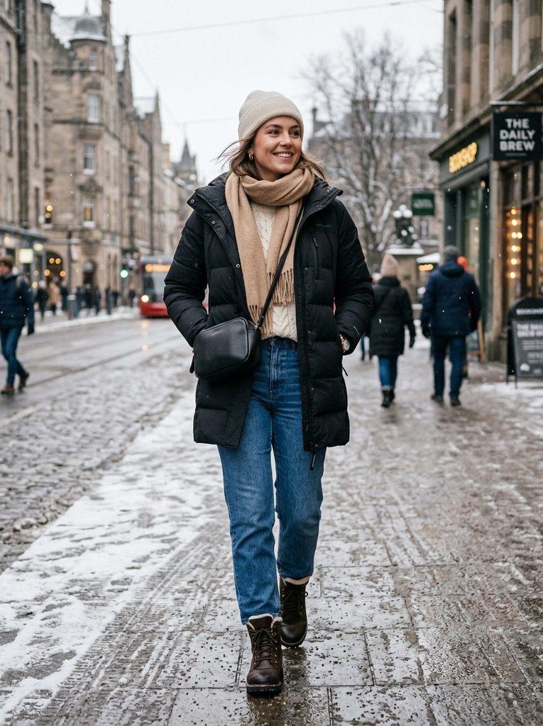Cute Outfits for Cold Days With a Puffer Jacket