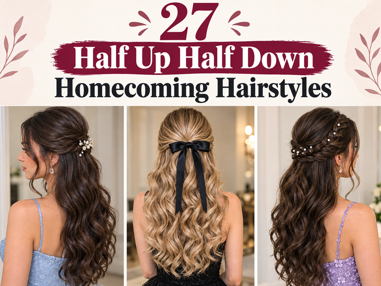 Half Up Half Down Homecoming Hairstyles