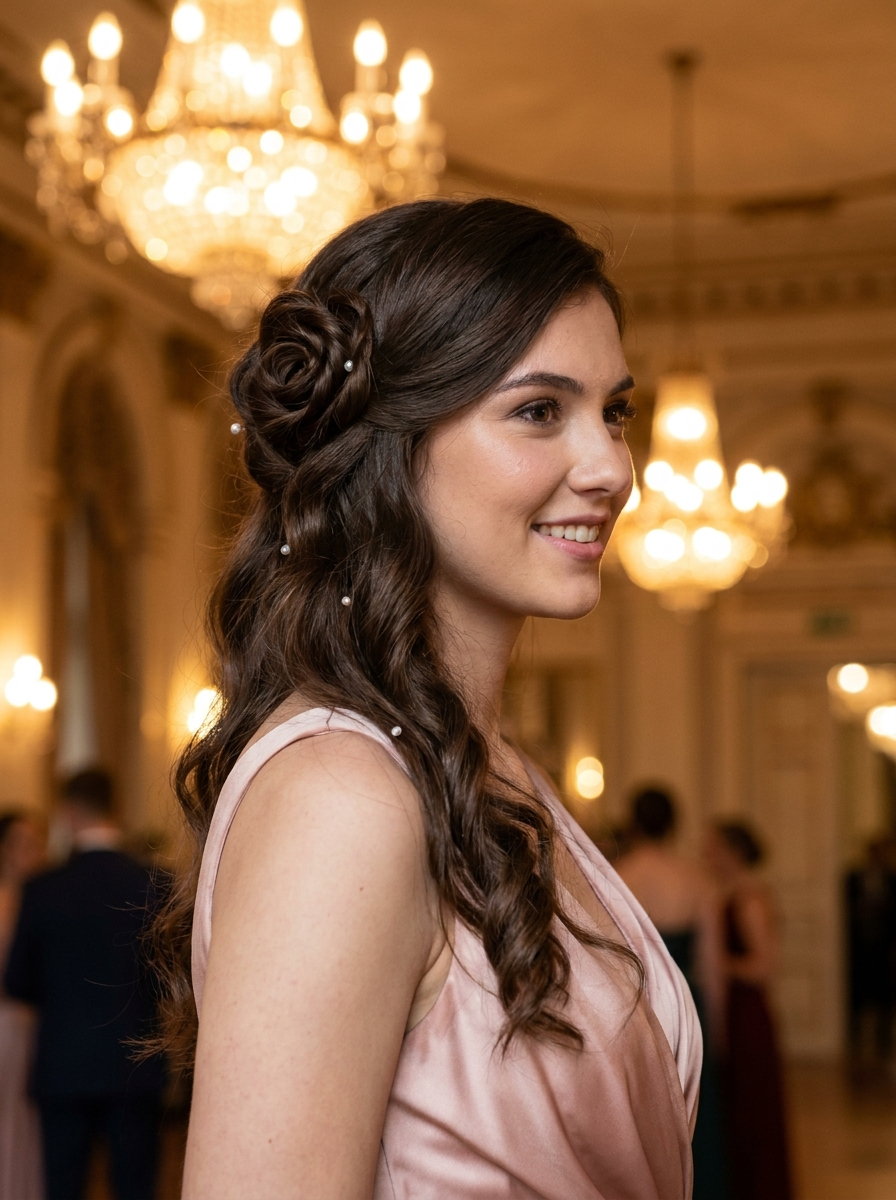Romantic Rose Twist With Flowing Waves