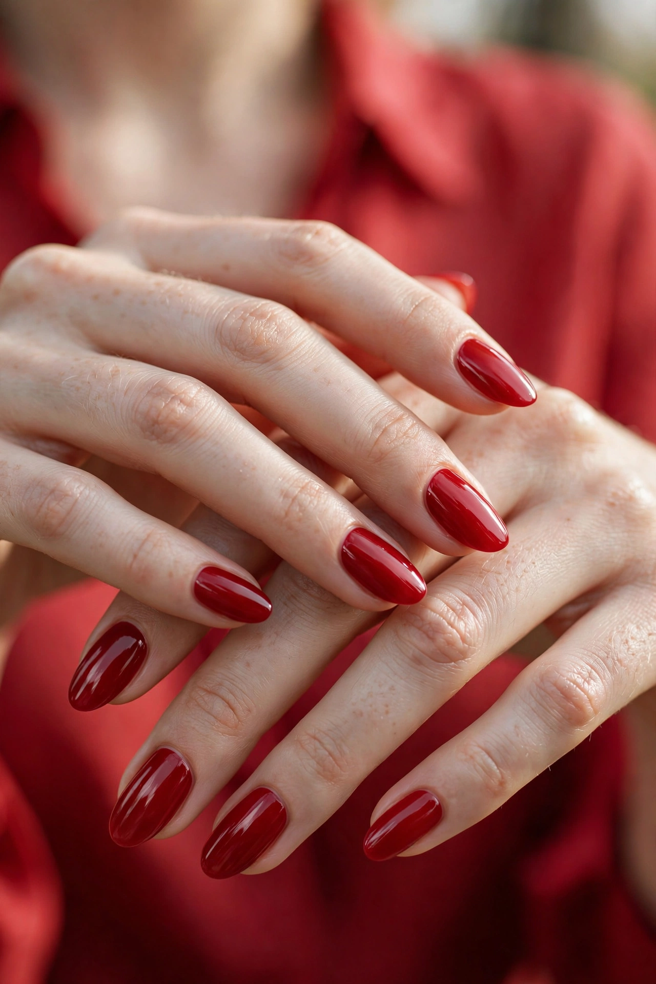 Classic cherry solid nails