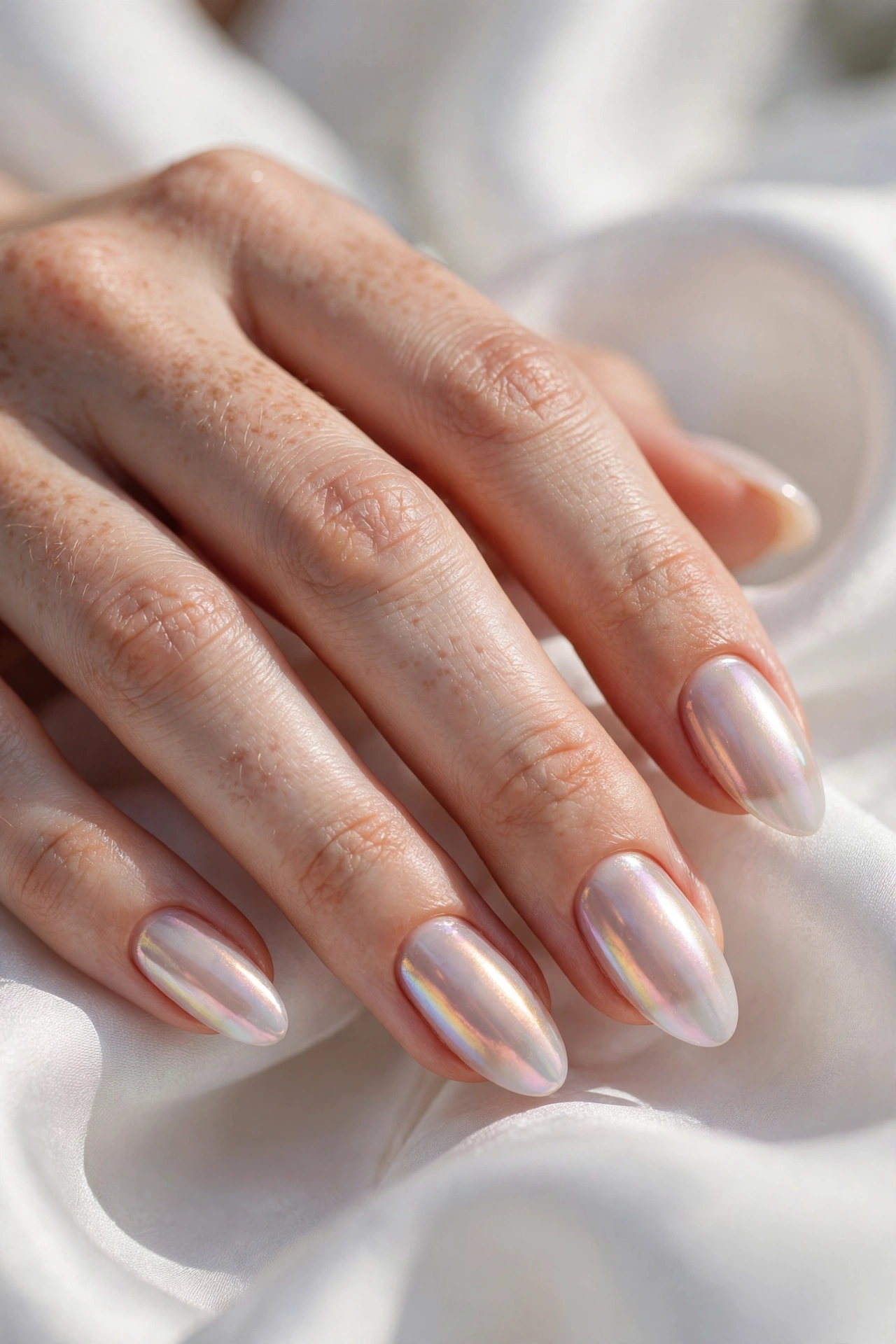 Classic glazed donut nails