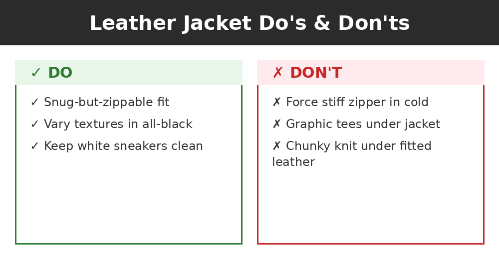 Do's and don'ts infographic