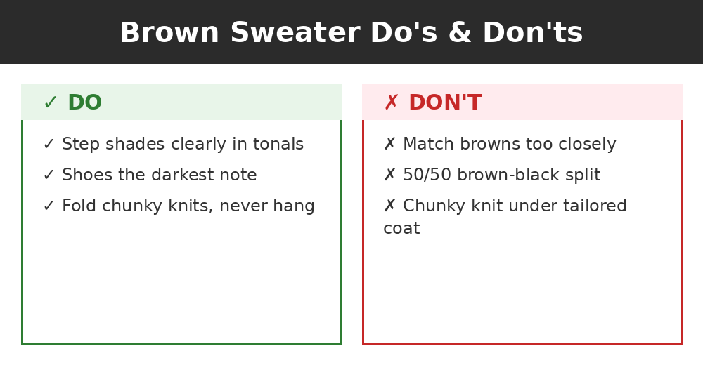 Do's and don'ts infographic