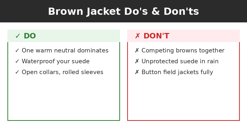 Do's and don'ts infographic