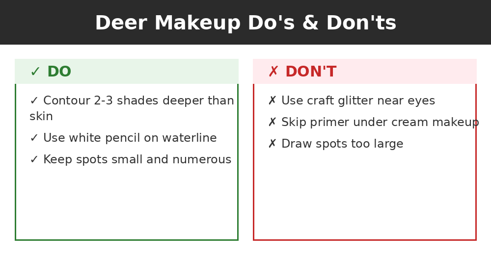 Do's and don'ts infographic