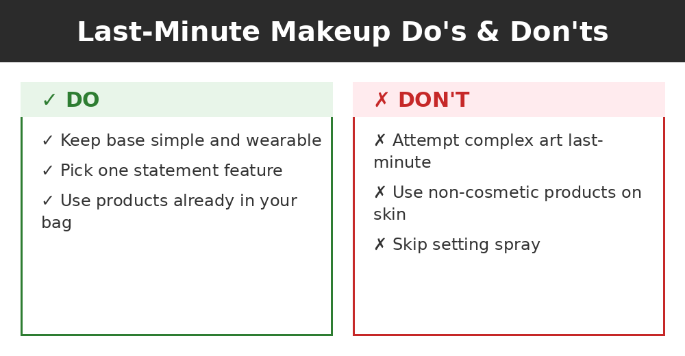 Do's and don'ts infographic