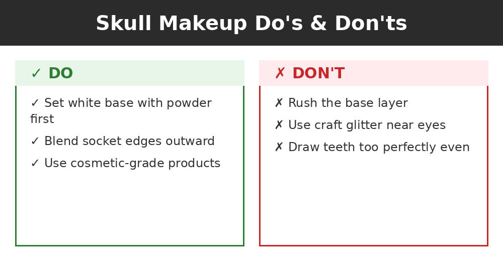 Do's and don'ts infographic
