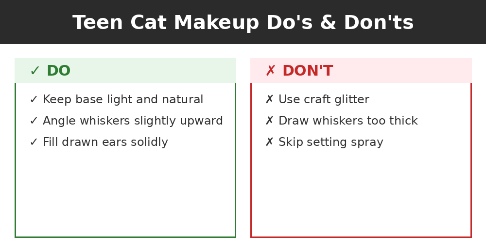 Do's and don'ts infographic