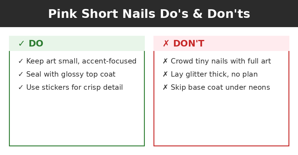 Do's and don'ts infographic