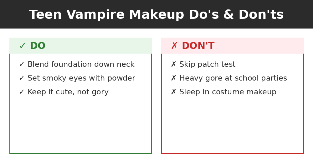 Do's and don'ts infographic