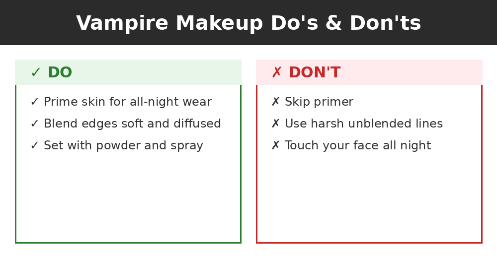 Do's and don'ts infographic