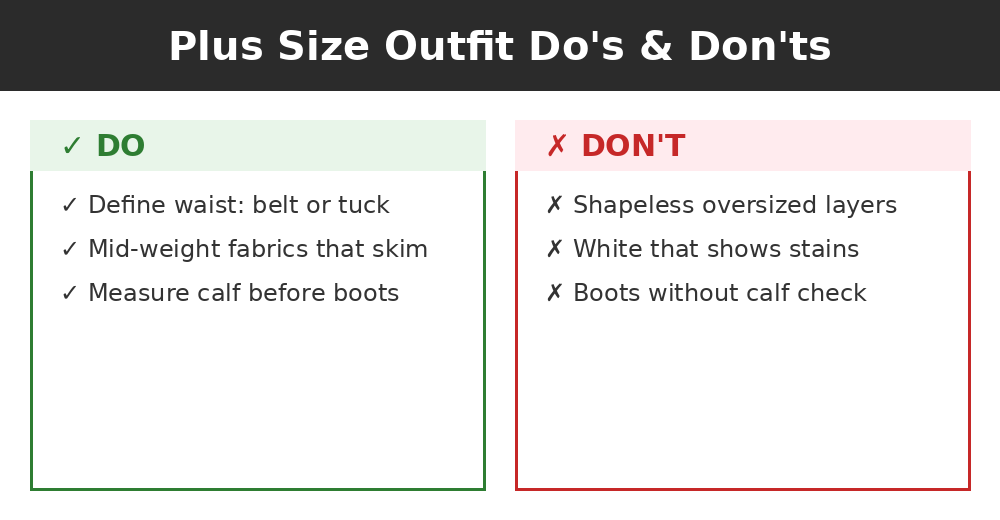 Do's and don'ts infographic