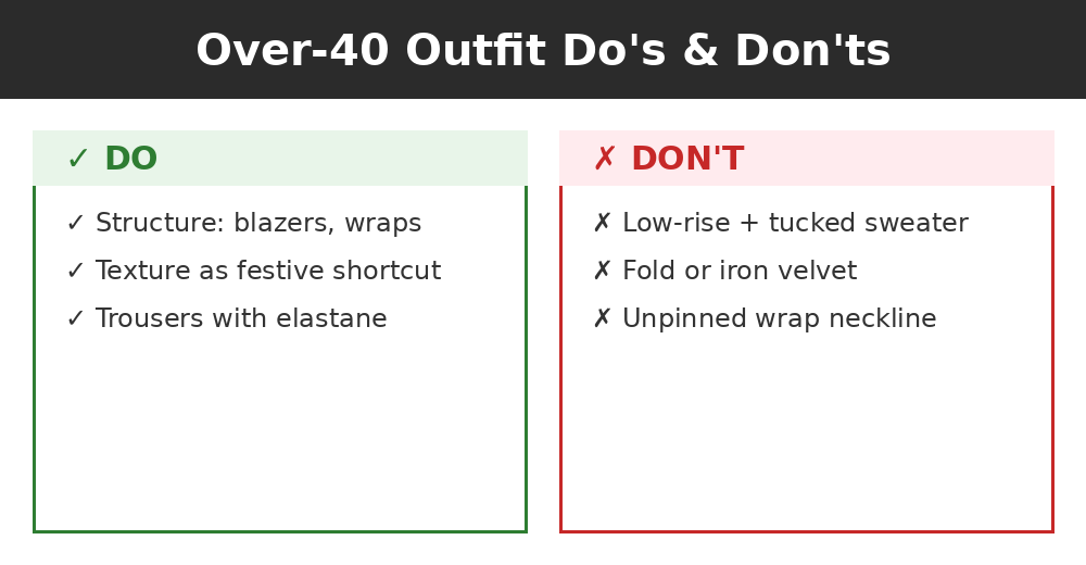 Do's and don'ts infographic