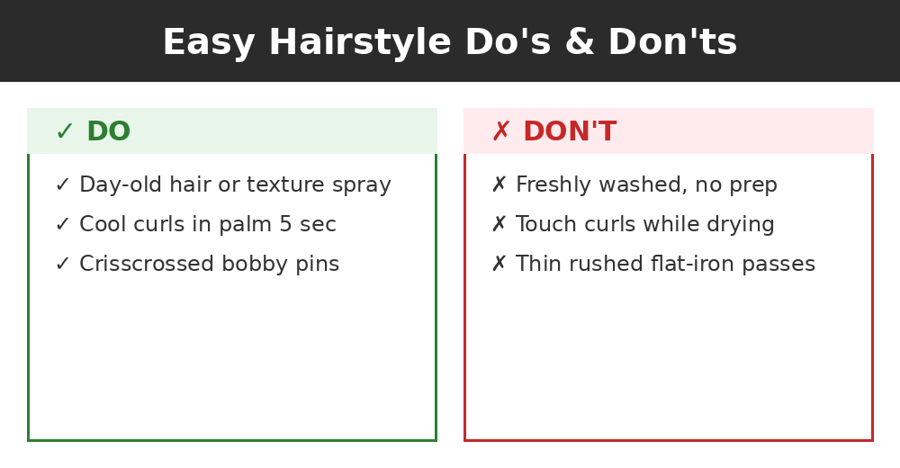 Do's and don'ts infographic