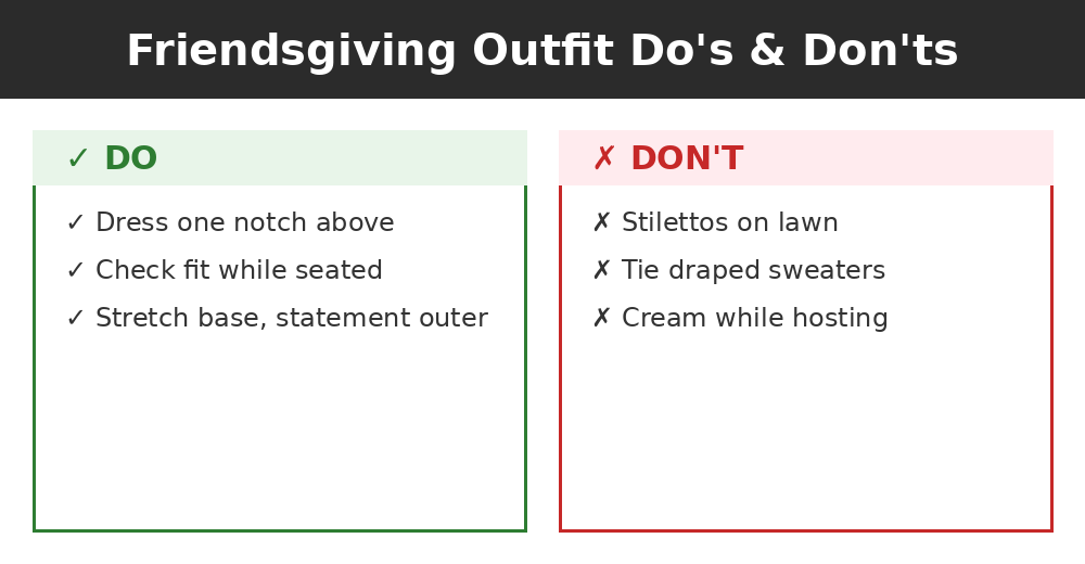 Do's and don'ts infographic