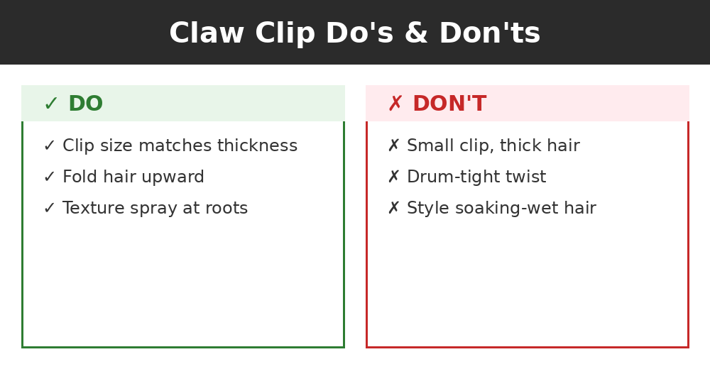 Do's and don'ts infographic