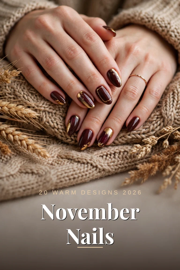 November Nails 2026 warm designs cover