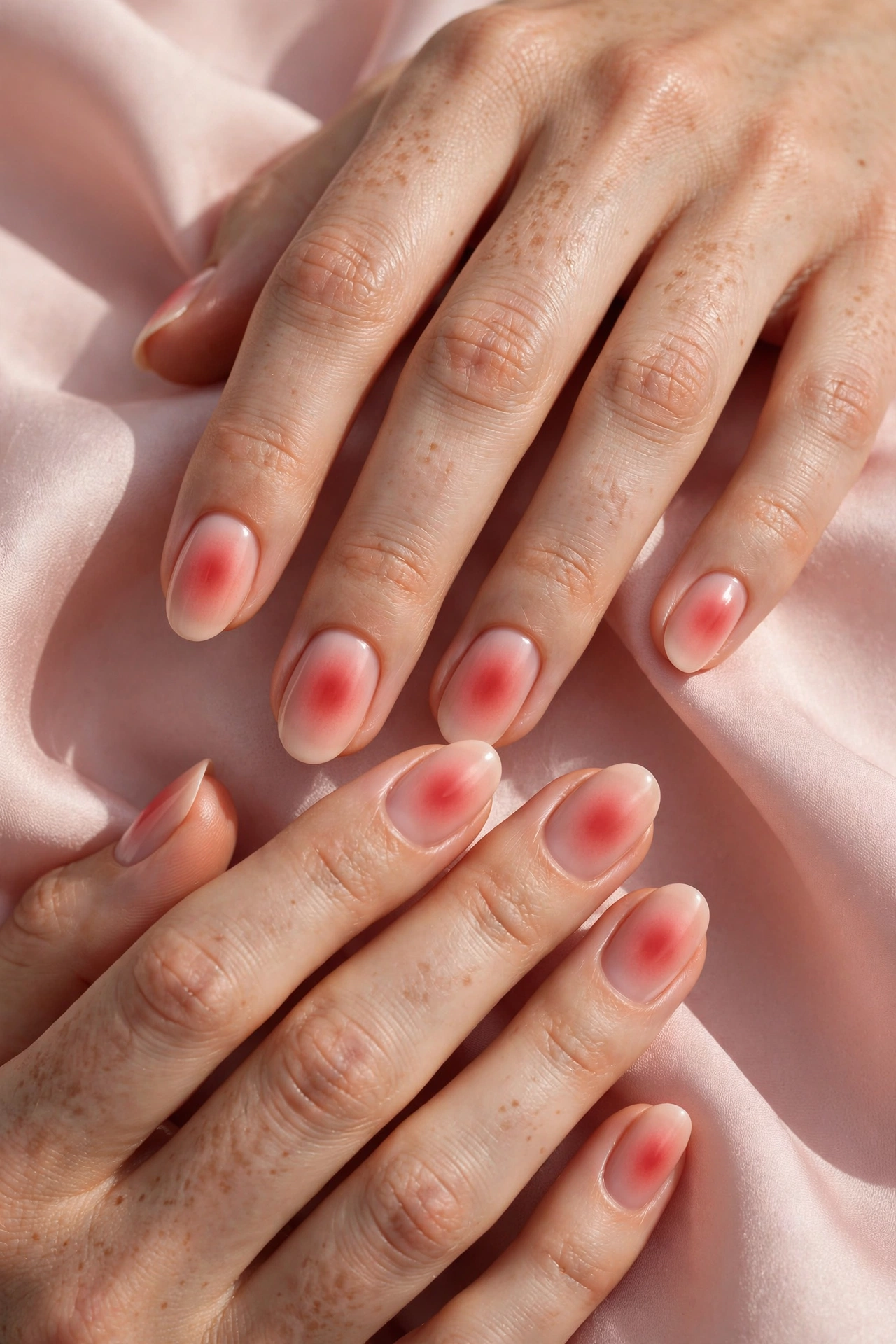 Red aura nails