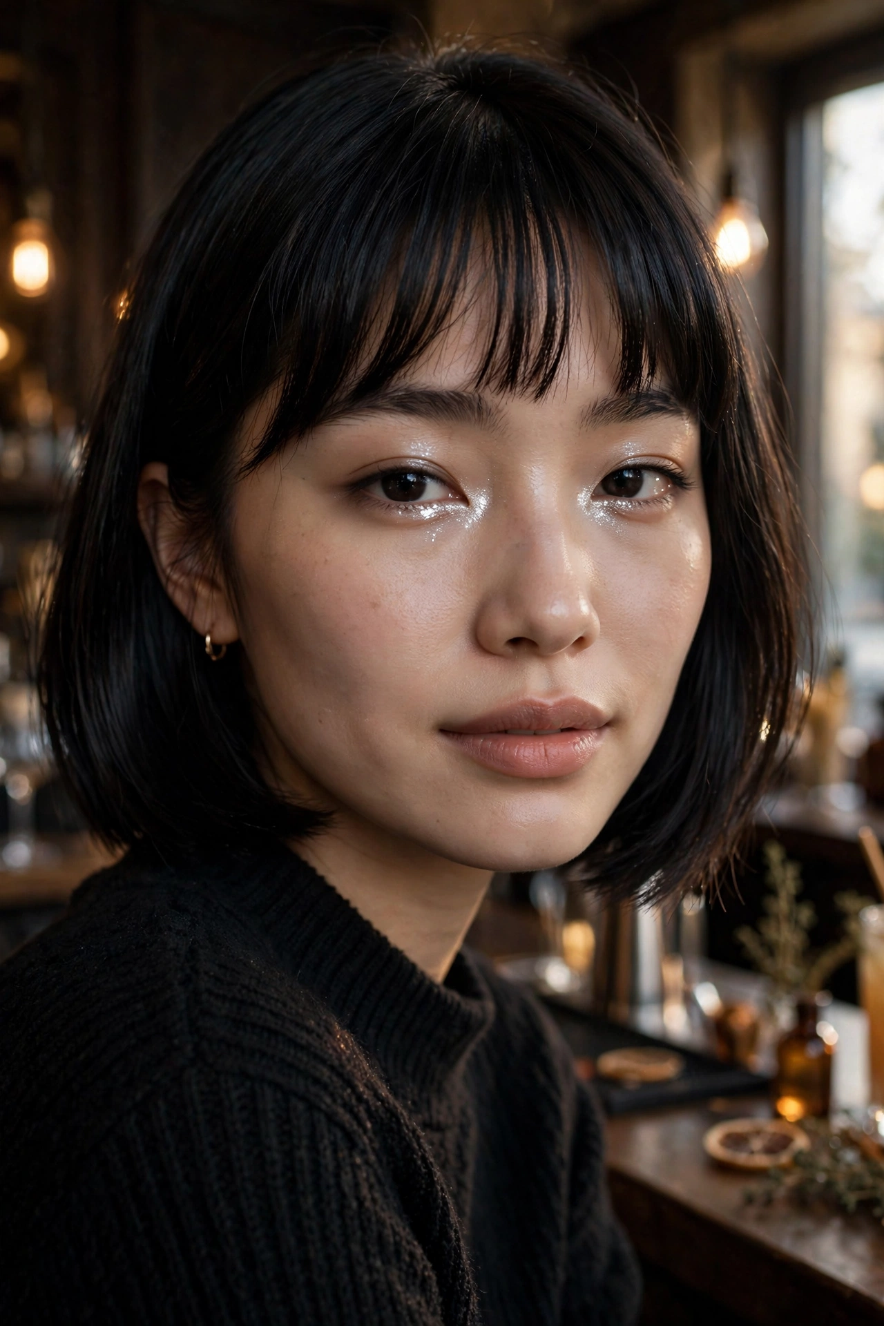 Silver inner corner eye highlight