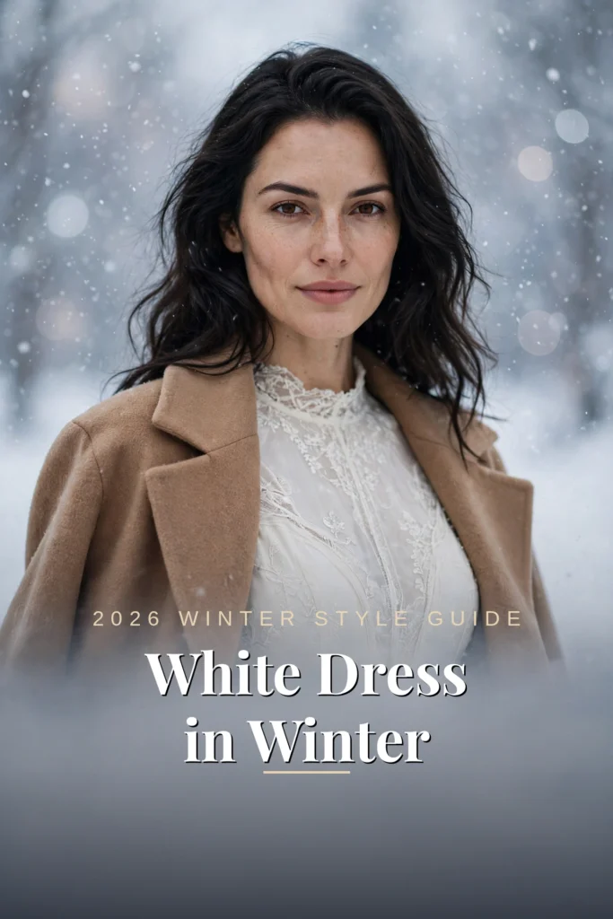 White Dress in Winter 2026 style guide cover